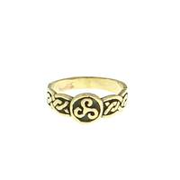 Bronze Ring Triskele