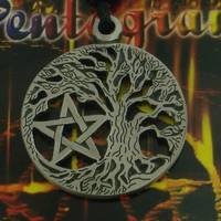Zinnanhnger Lebensbaum mit Pentagramm