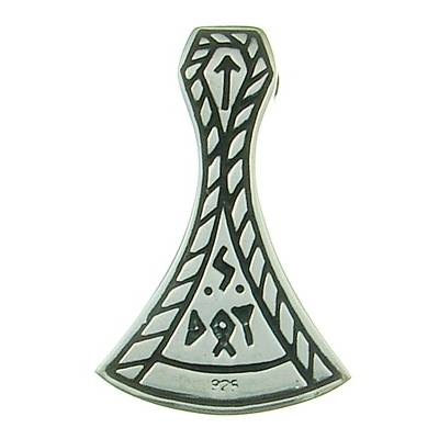 Silver Pendant Viking Axe