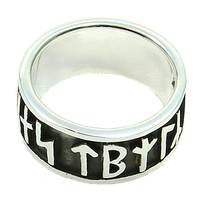 Silver Ring Runes Younger Futhark