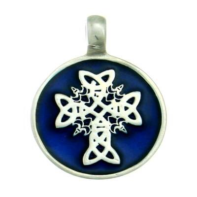 Pewter Pendant Celtic Cross