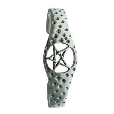 Pewter Bangle with Pentacle
