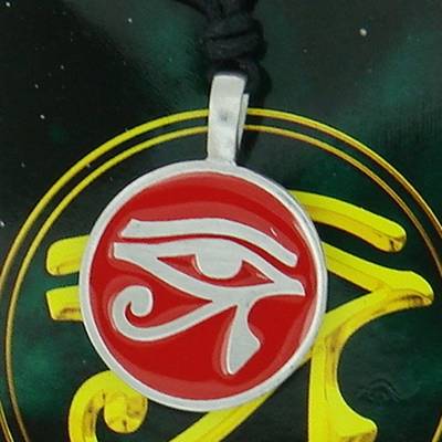 Pewter pendant eye of Horus