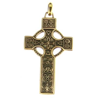 Bronze Pendant celtic cross