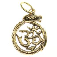 Bronze Pendant dragon with OM symbol