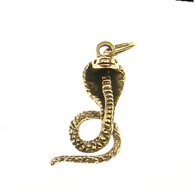 Bronzeanhänger Kobra