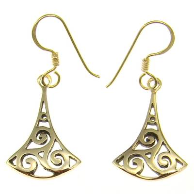 Bronze earring hook celtic