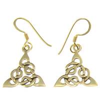 Bronze earring hook celtic knot