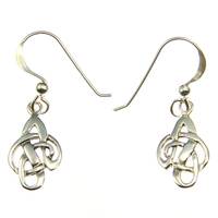 Celtic Silver Ear Hook (1 Pair)