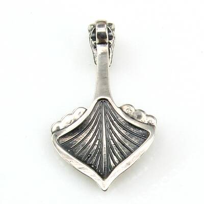 Silver Pendant viking ship improved design