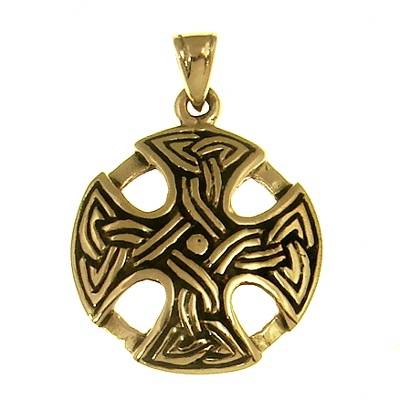 Celtic Cross Bronze Pendant