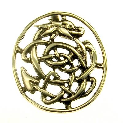 Bronze Pendant Celtic Dragon