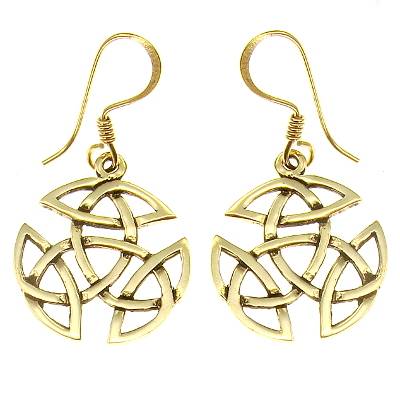 Bronze Earring Celtic Knot