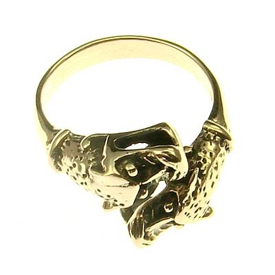  Dogs bronze ring