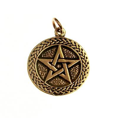 Bronzeanhänger Pentagramm im Kreis
