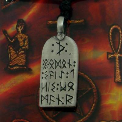 Zinnanhänger Runenamulett