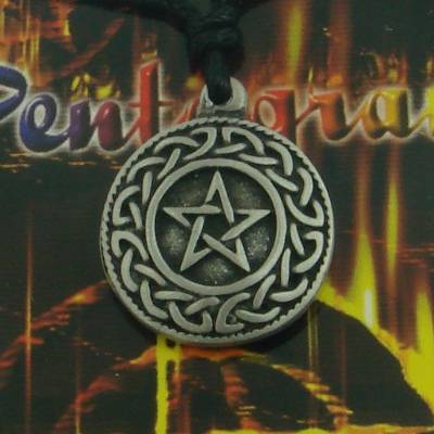 Zinnanhänger Keltisches Pentagramm