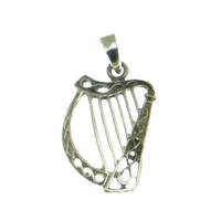 Silberanhnger keltische Harfe klein