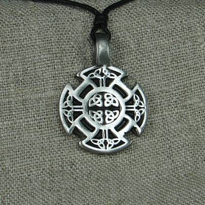 Zinnanhänger keltisches Kreuz -Auslaufmodell-