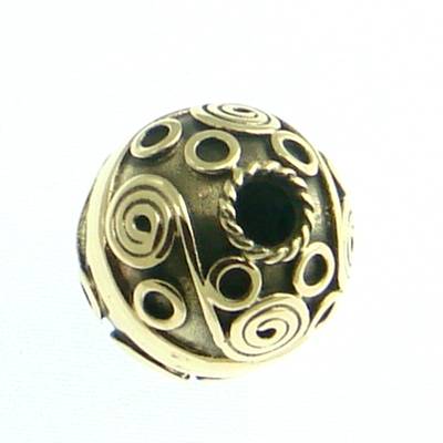 Bronze Perle Spiralen groß