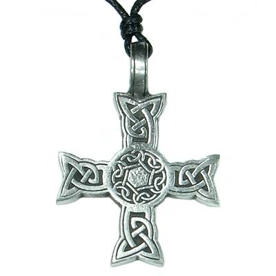 Zinnanhänger keltisches Kreuz