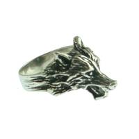 Silver Ring Wolf
