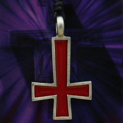 Zinnanhänger Kreuz gedreht