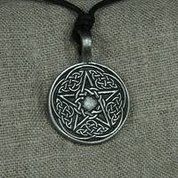 Zinnanhänger keltisches Pentagramm