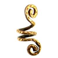 Bronze Perle Bartperle Spirale