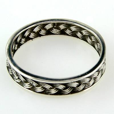Silver Ring Braided
