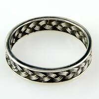 Silver Ring Braided