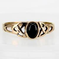 Bronzering Triquetas mit schwarzem Onyx