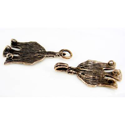 Bronze Gewandschliee Wikinger-Raben