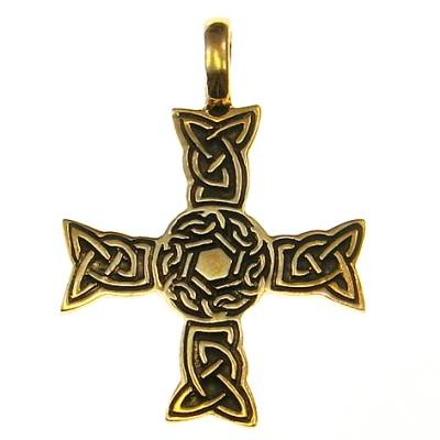 Bronze Pendant Celtic Cross