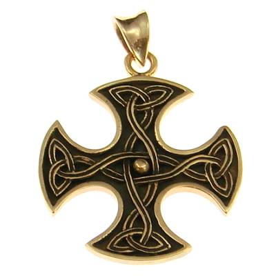 Bronze Pendant Celtic Cross