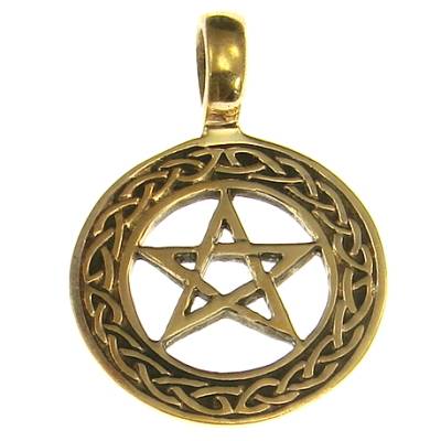 Bronzeanhänger keltisches Pentagramm