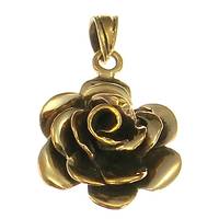 Bronzeanhänger Rose