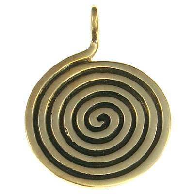 Bronzeanhänger Spirale