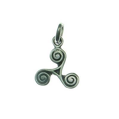 Celtic Triskel Silver Pendant
