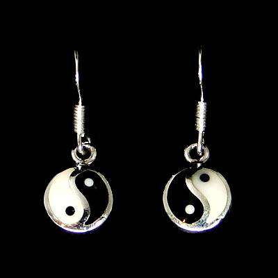 Silber Ohrhnger Yin Yang