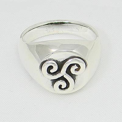 Triskel Silver Ring
