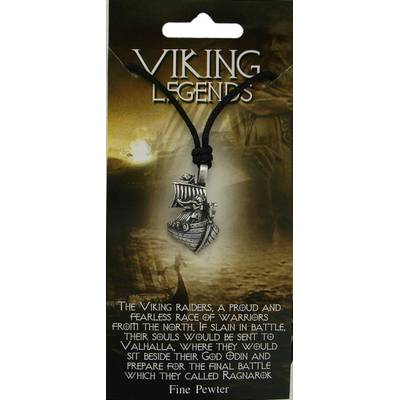 Vikingship Pewter Pendant