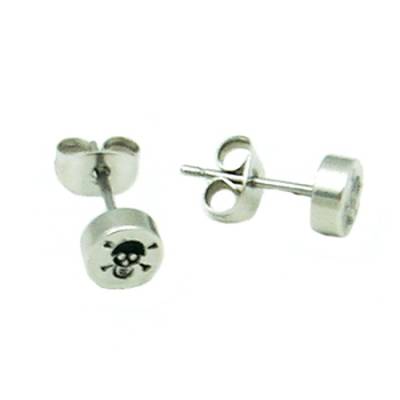 Stainless Steel Stud Earring Skull