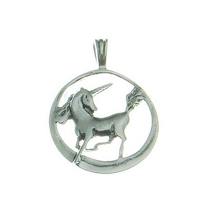Silver Pendant Unicorn